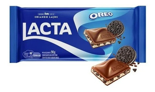 CHOCOLATE  OREO RECHEADO - LACTA 90G