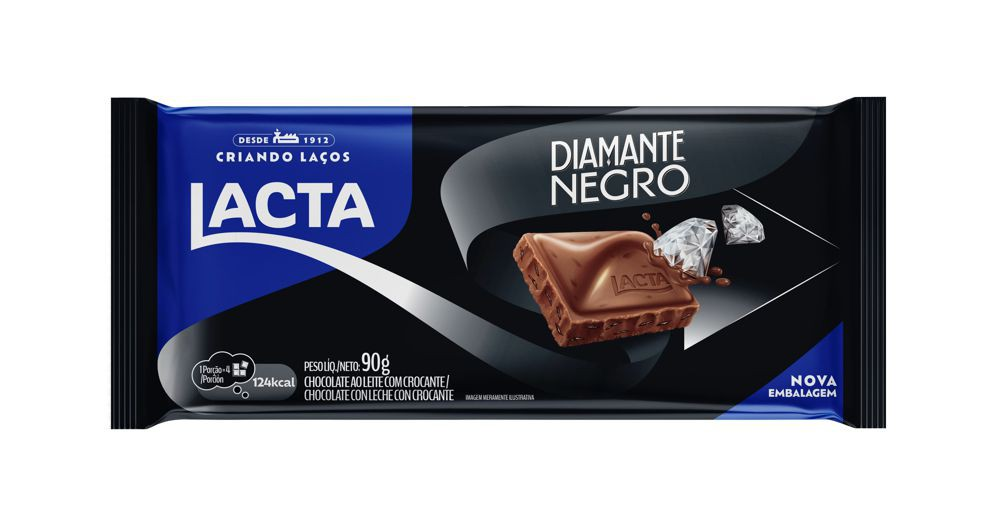 CHOCOLATE DIAMANTE NEGRO LACTA 80G