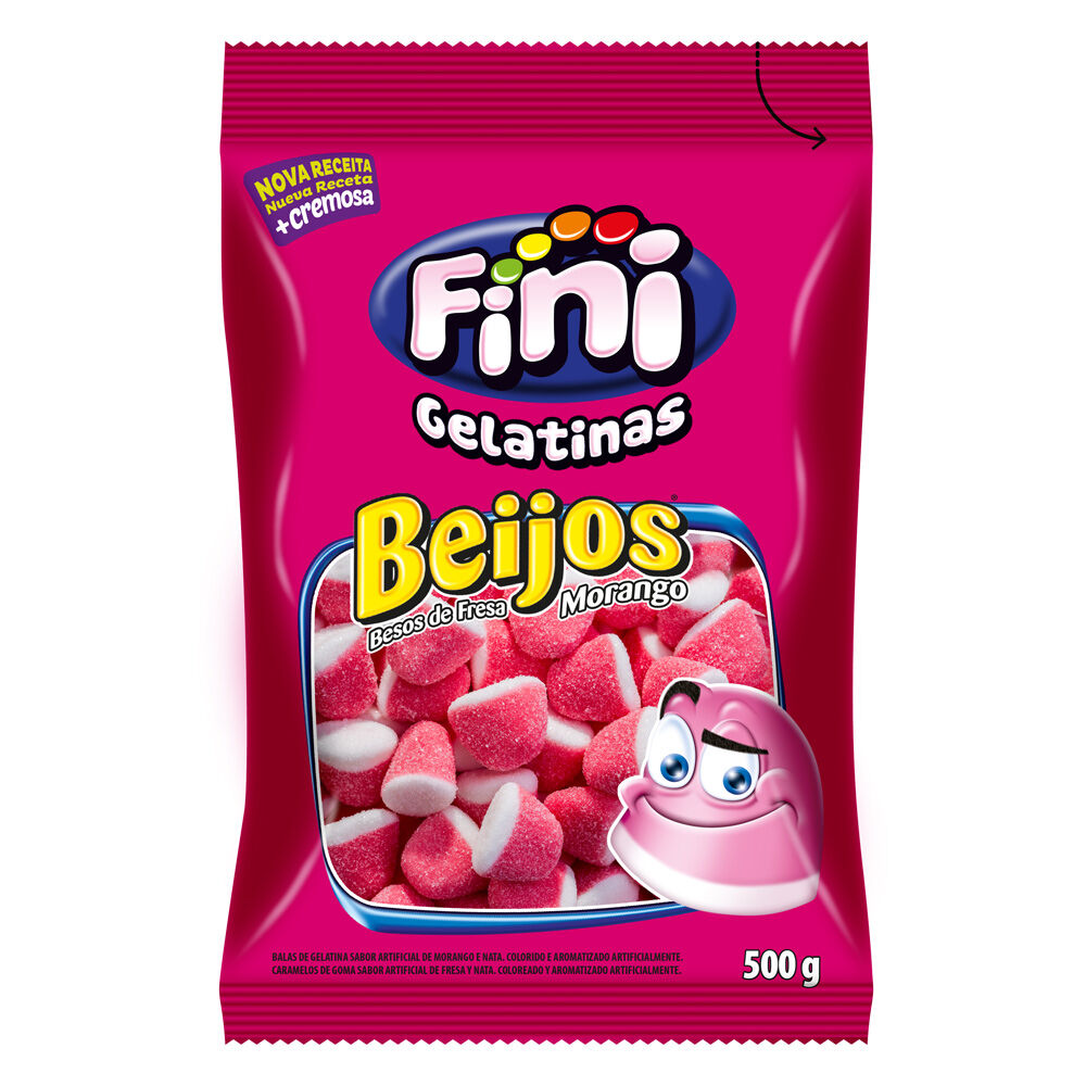 BEIJOS DE MORANGO 15G FINI