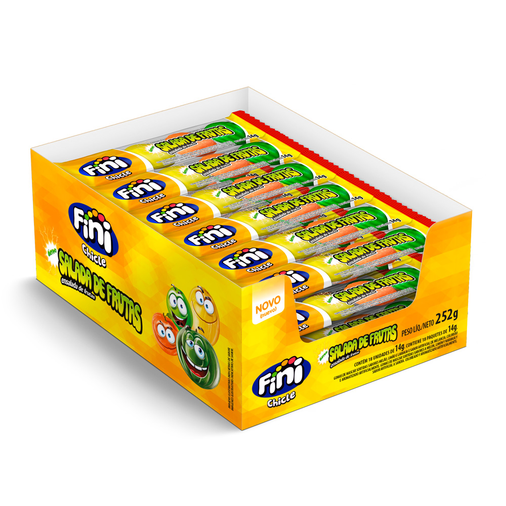 CHICLE SALADAS DE FRUTAS 14G  FINI