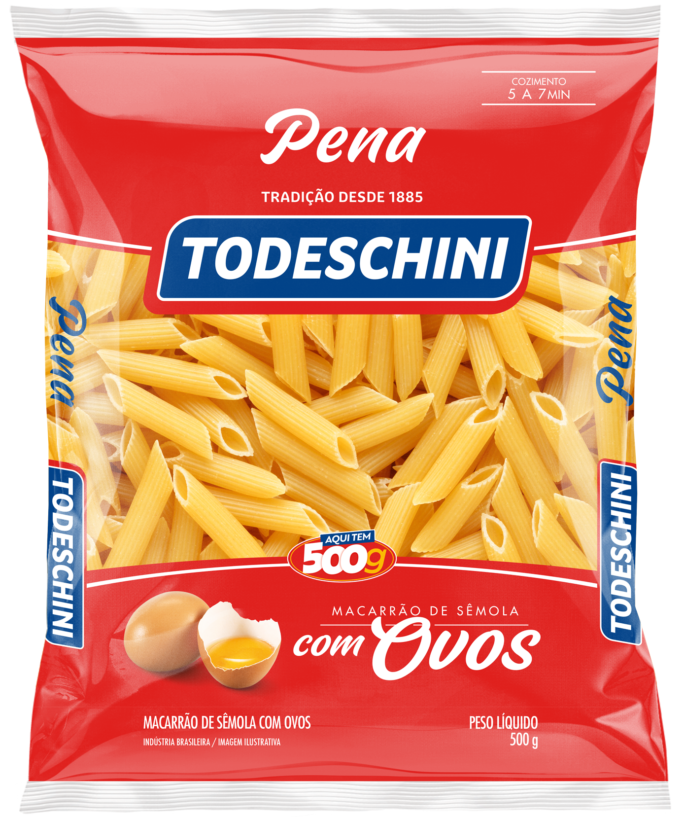 MAC.C/OVOS PENA TODESCHINI 500G