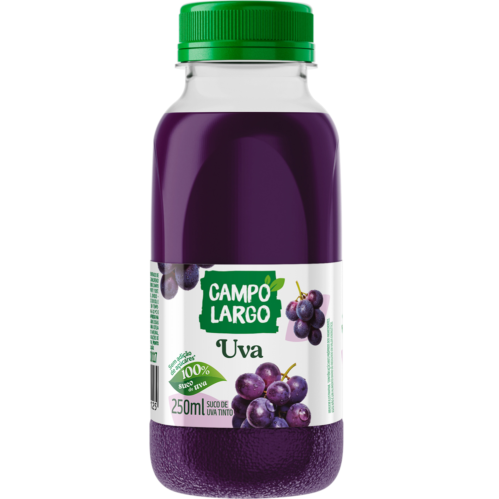SUCO DE UVA INT. CAMPO LARGO 250ML