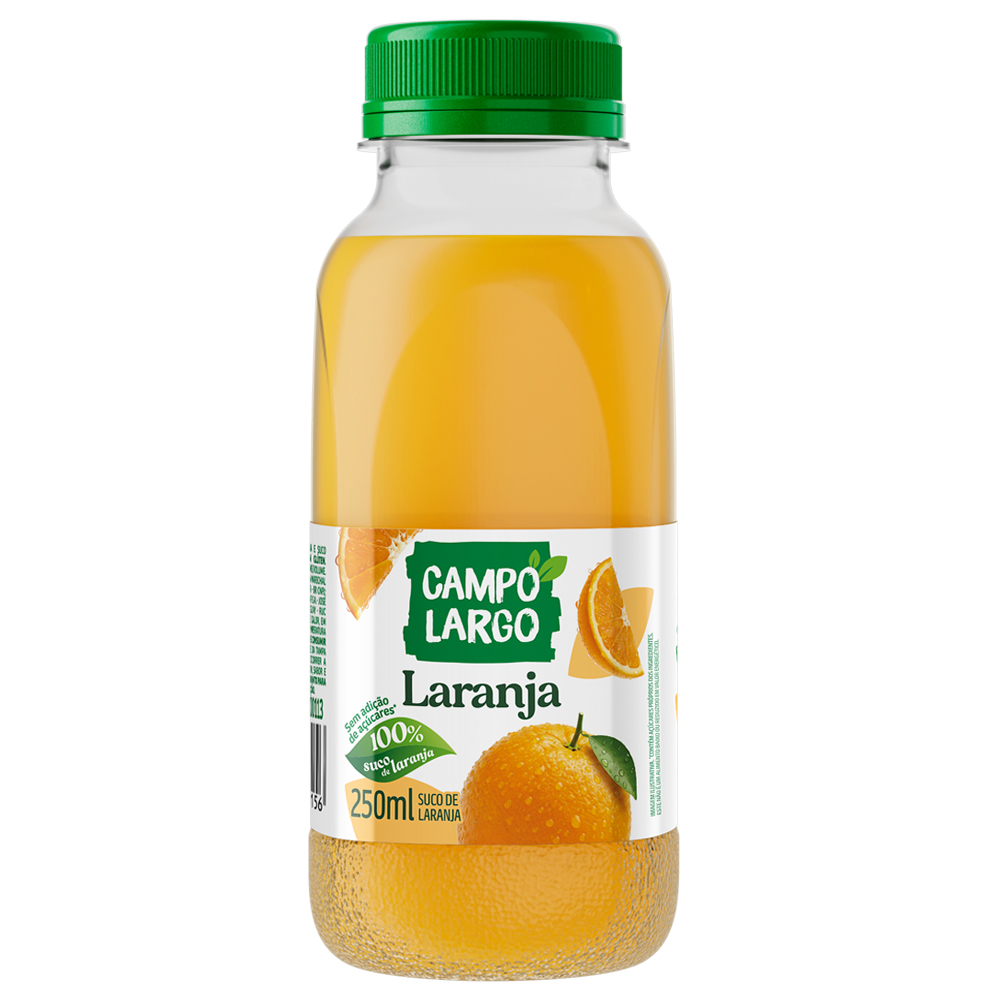 SUCO DE LARANJA E MACA CAMPO LARGO 250ML