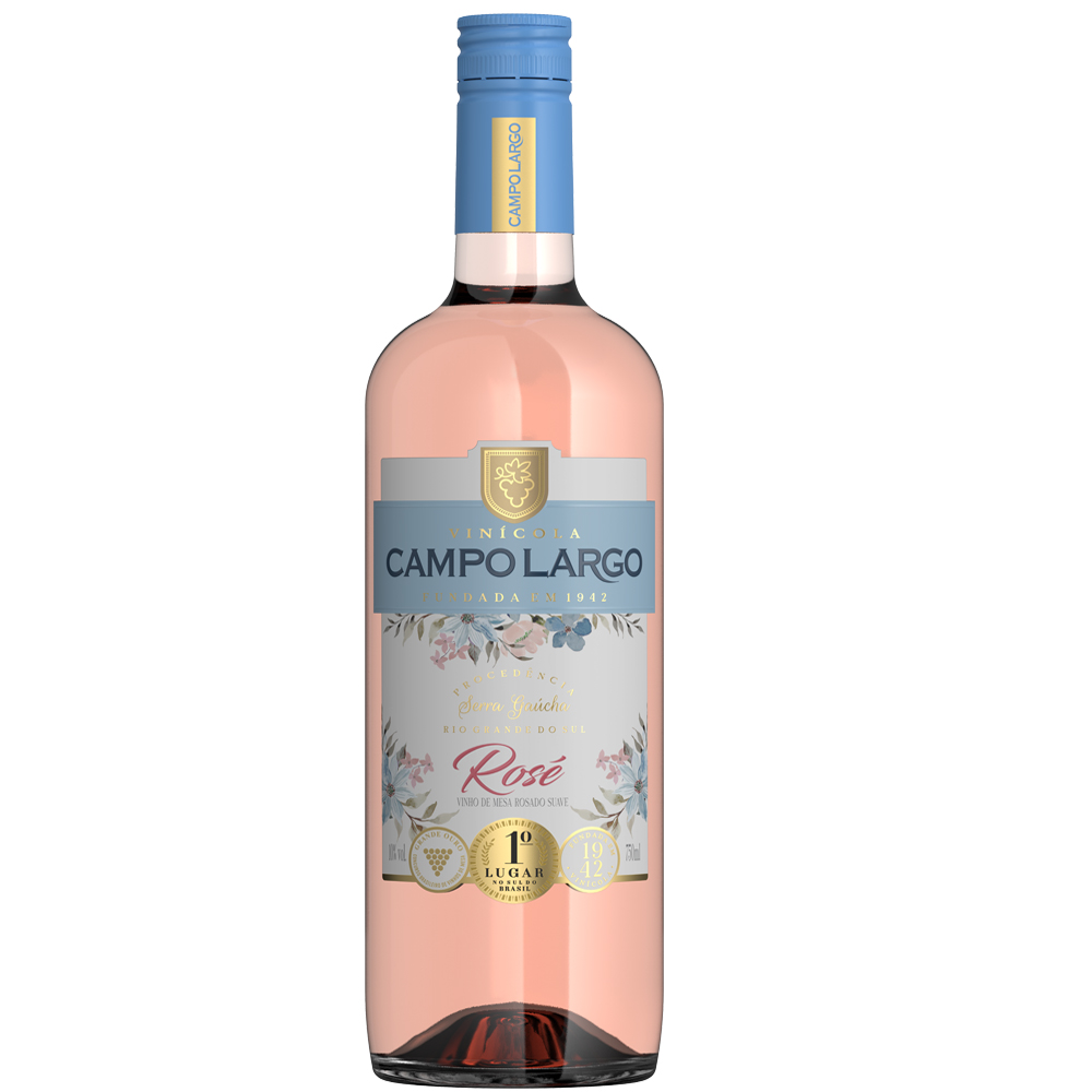 VINHO CAMPO LARGO ROSE SUAVE 750ML