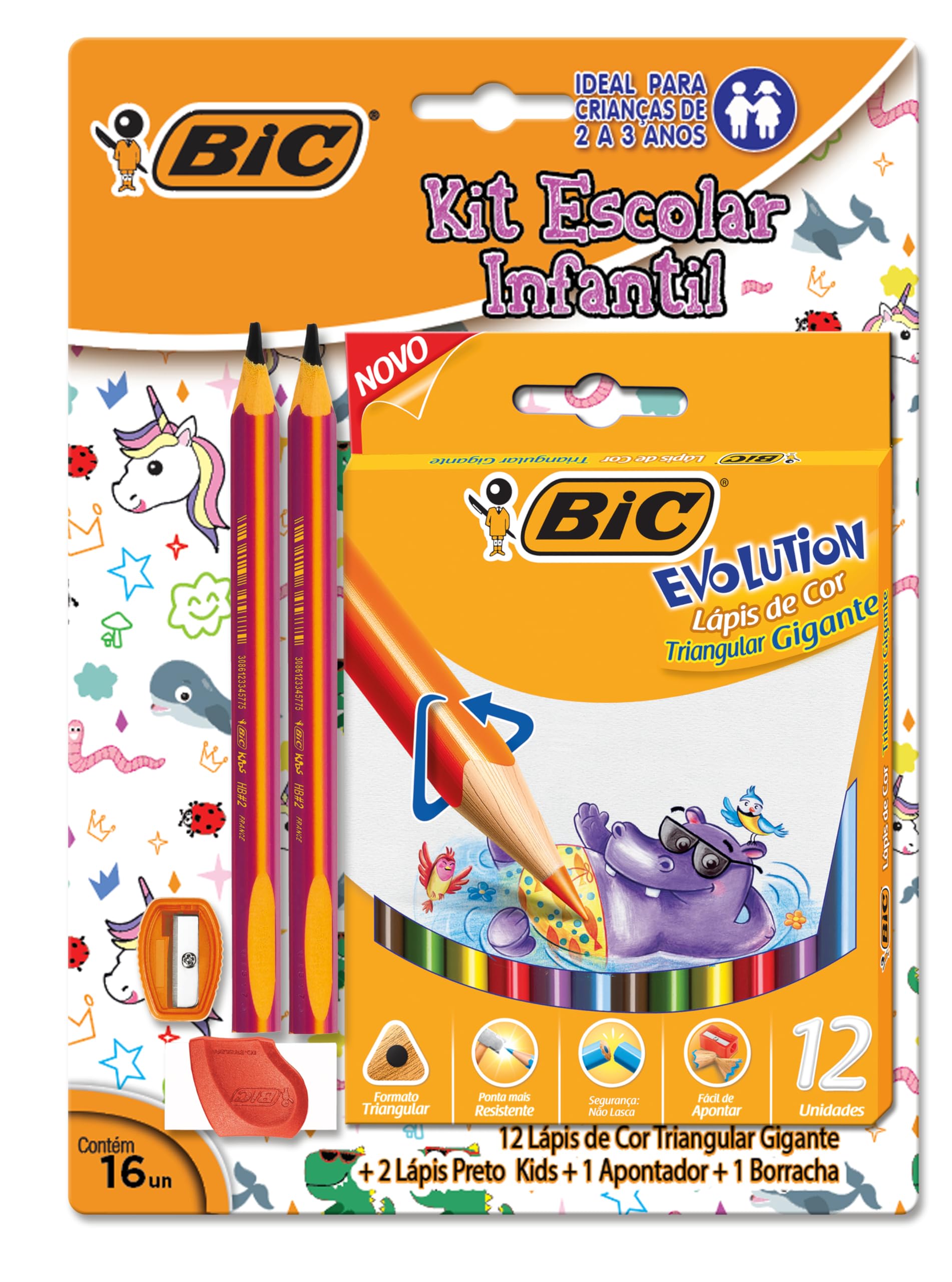 LAPIS KIT ESCOLAR INFATIL CMP 935404 BIC