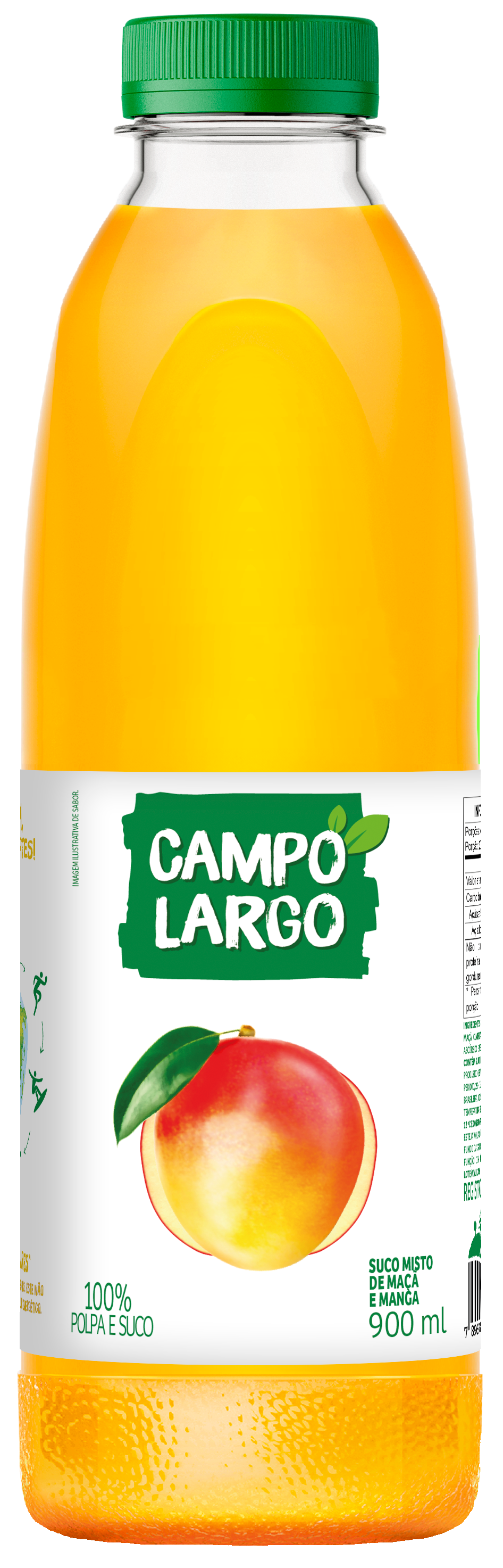 SUCO DE MANGA E MAÇÃ CAMPO LARGO 900ML