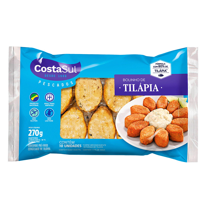 BOLINHO DE TILAPIA COSTA SUL-270G