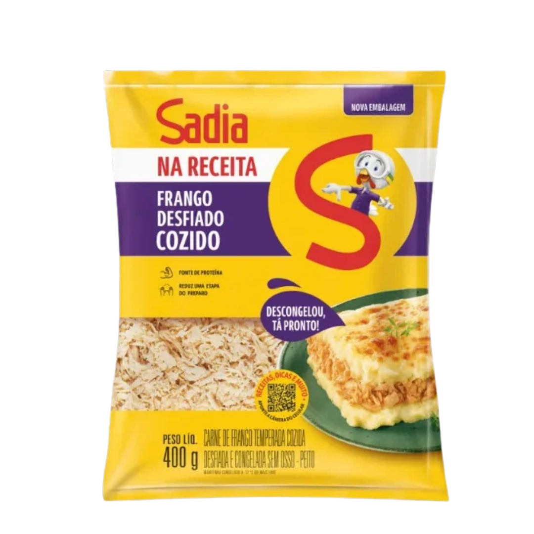 PEITO DE FRANGO-TEMP-DESFIADO-SADIA-400G