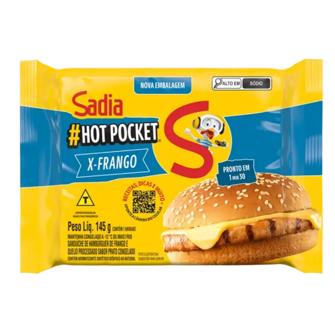 HOT POCKET X-FRANGO 145G SADIA