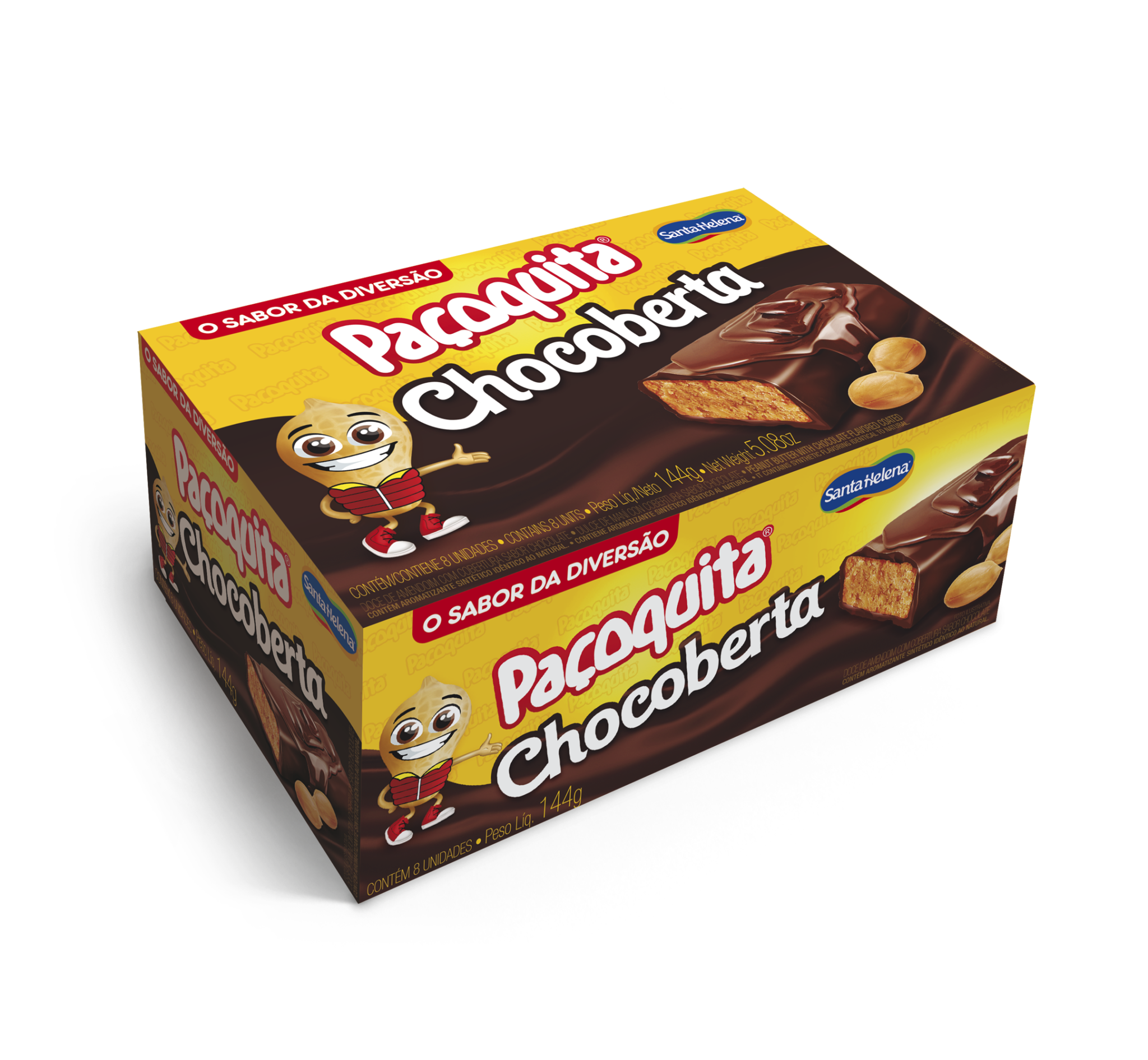 PAÇOQUITA COB/ CHOCOLATE  DISPLAY-144G