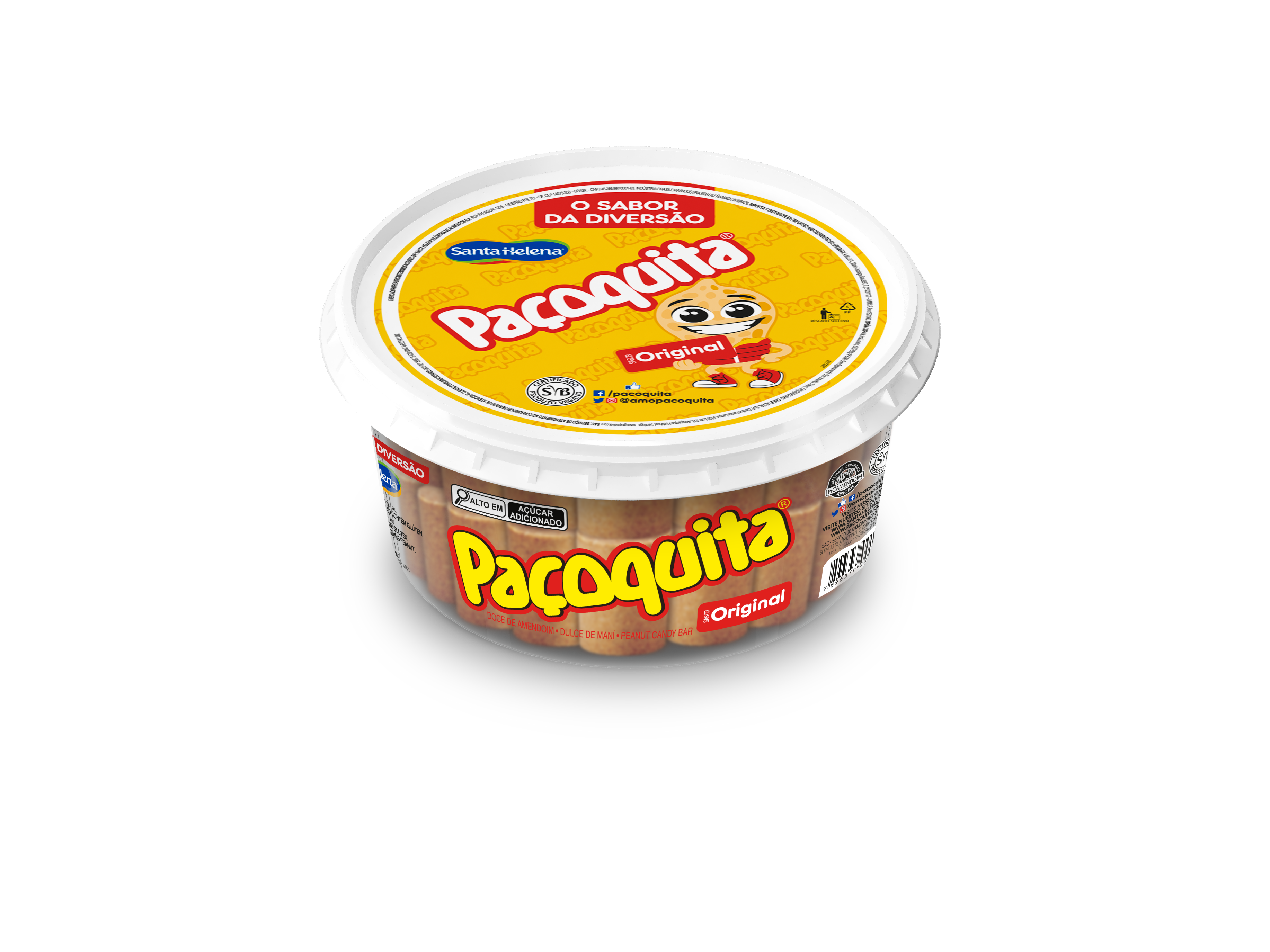 PAÇOQUITA ROLHA DESEMBALADA POTE-1,17KG