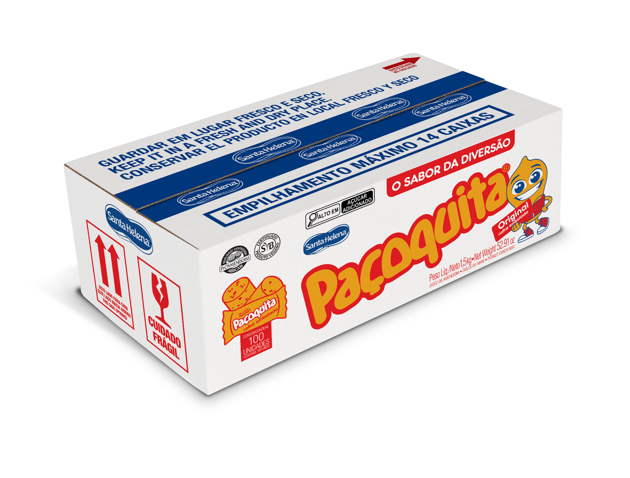 PAÇOQUITA ROLHA EMB.-100UN