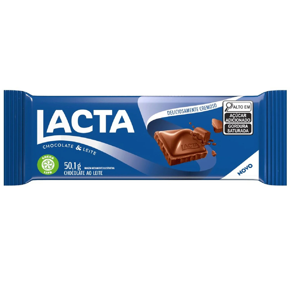 CHOCOLATE  LACTA AO LEITE  50.1G