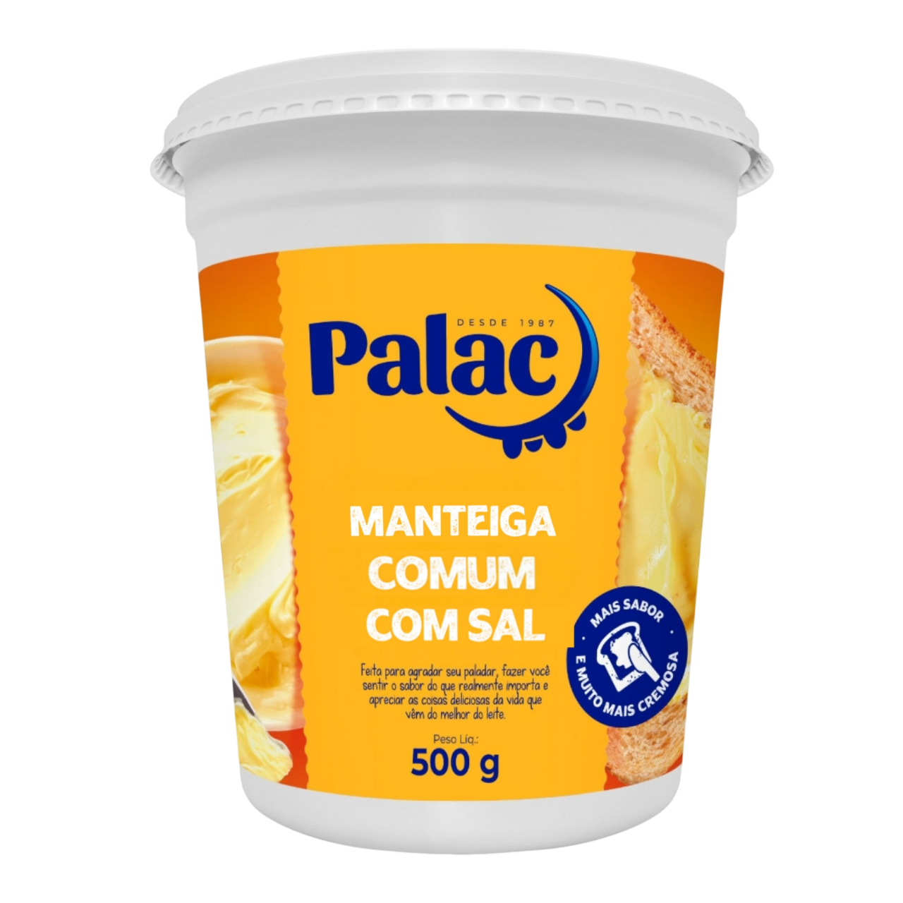 MANTEIGA COMUM C/ SAL 500G PALAC
