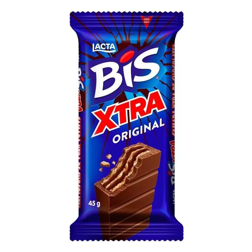 BIS XTRA AO LEITE ORIGINAL LACTA 45G