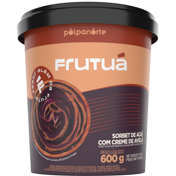 AÇAÍ C/ AVELÃ-POLPANORTE-600G