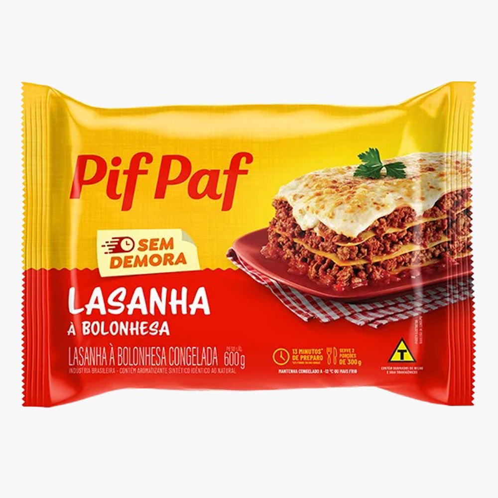 LASANHA BOLONHESA-PIF PAF-10X600G