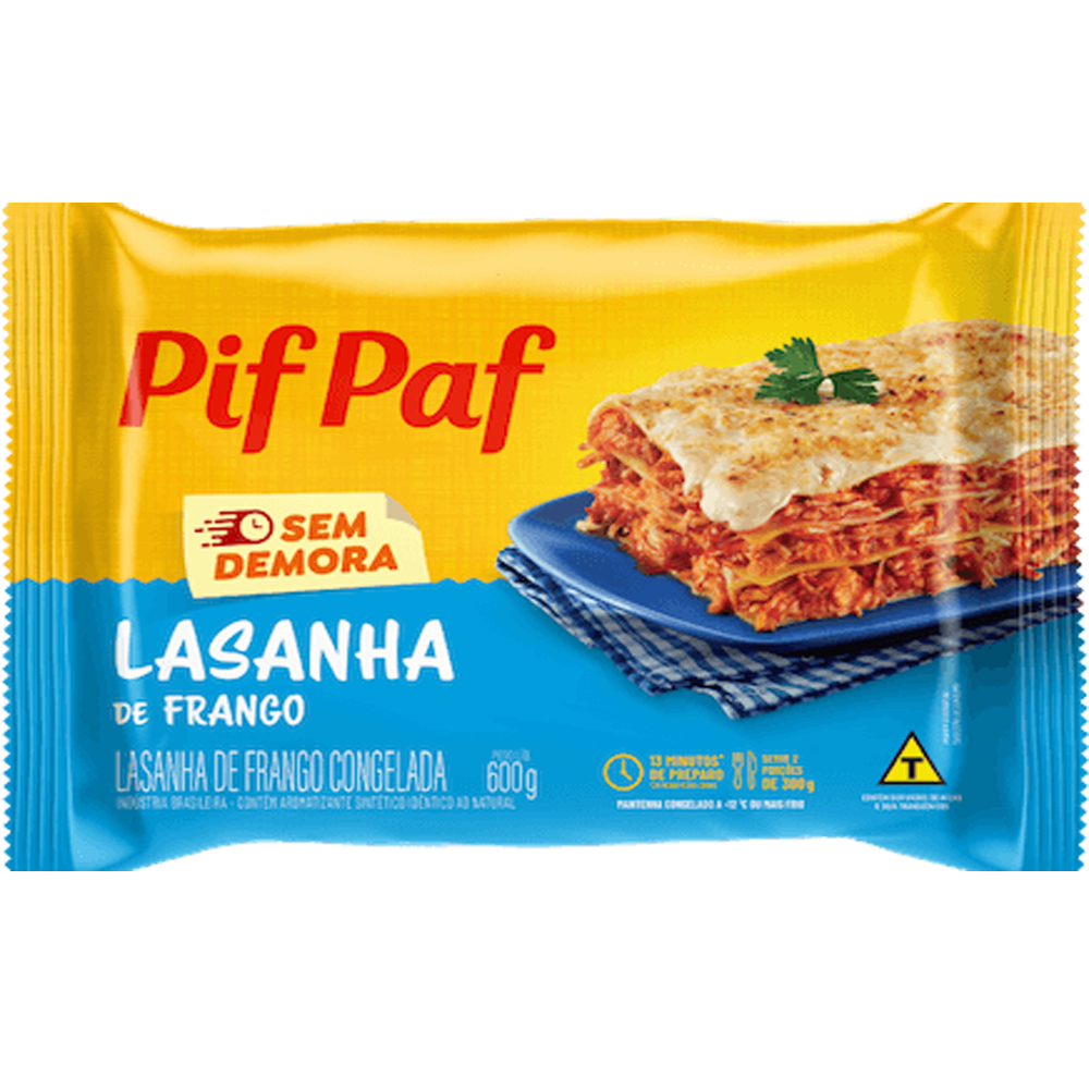 LASANHA FRANGO PIF PAF 10X600G
